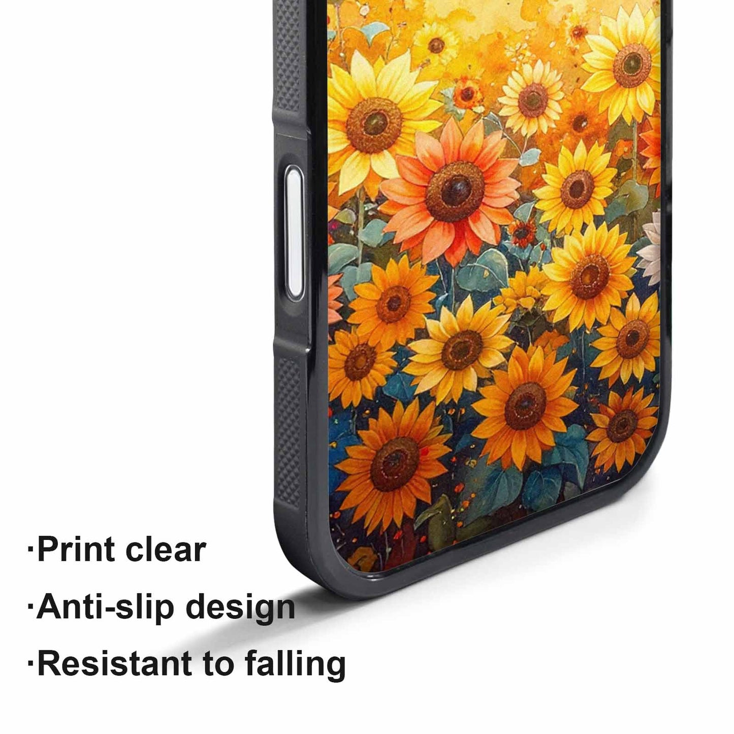 iPhone 17 Air Case — Full Color Vibrant Sunflower Burst Floral, Custom Made Phone Cover