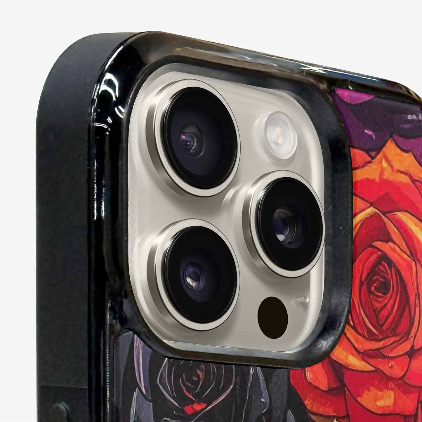 iPhone 15 Pro Max Case — Gothic Rose Gothic Roses Pattern Hundreds, Custom Made Phone Cover