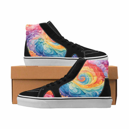 MEN'S Tie Dye High Top Canvas Custom Fashion Dreamcore Custom Printed Shoes