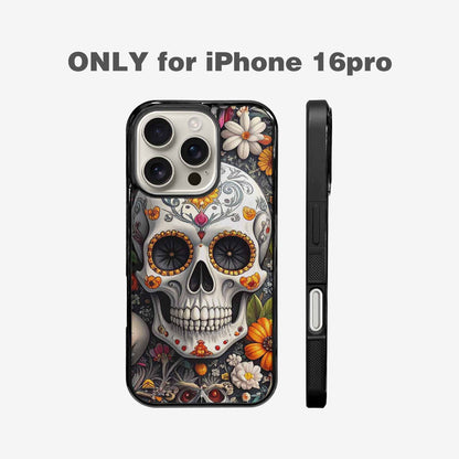 iPhone 16 Pro Case — Greyscale Black And White Dark Black, Original Design Phone Case