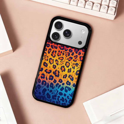 iPhone 17 Pro Case — Leopard Print Gradient Style Edge Animal, Customized Protective Case