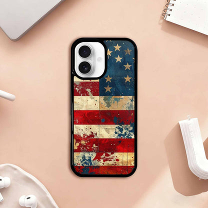 iPhone 17 Case — Small American Flag Stars Galaxy Space, Unique Phone Case Design