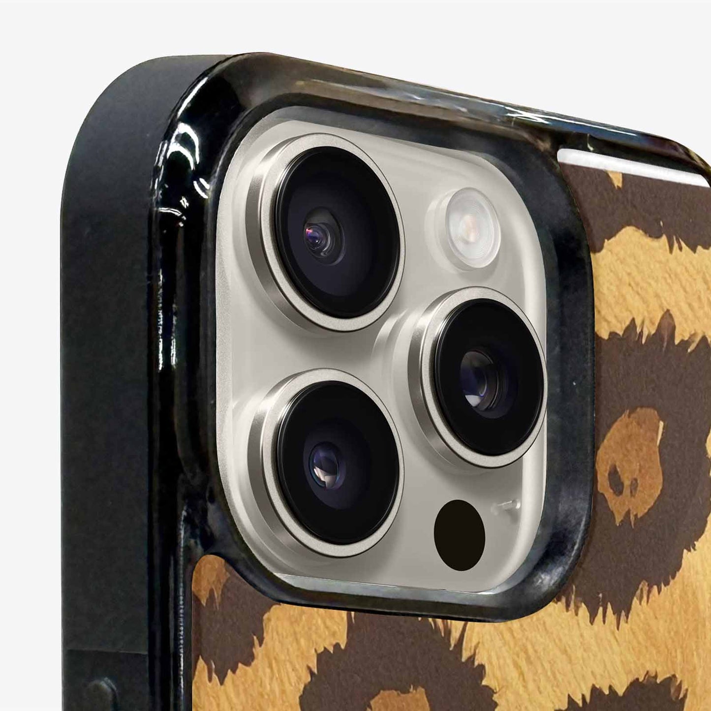 iPhone 16 Pro Case — Classic Leopard Print Warm Golden Tan, Personalized Phone Case