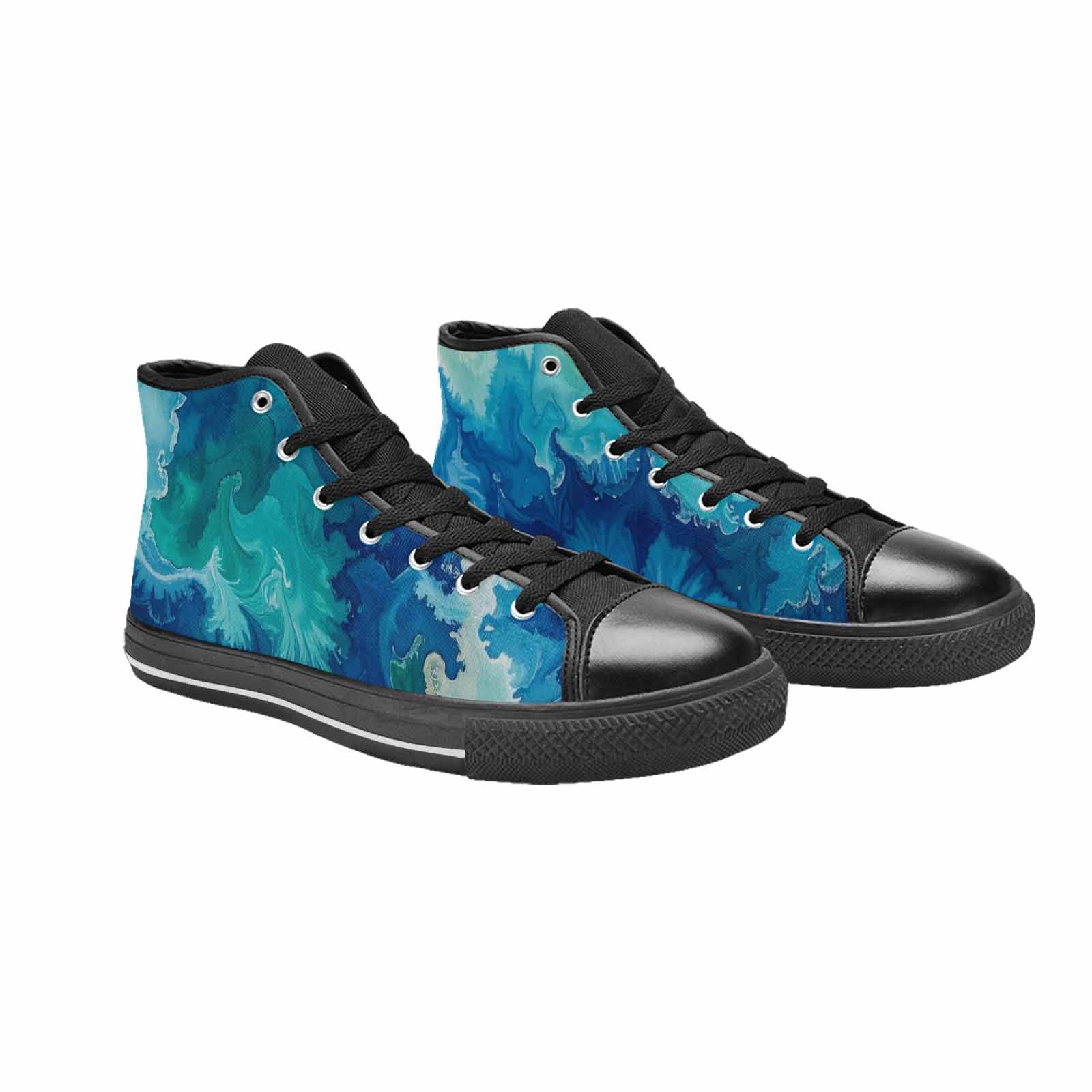 MEN'S Tie Dye - High Top Canvas Aesthetic Custom Sneakers