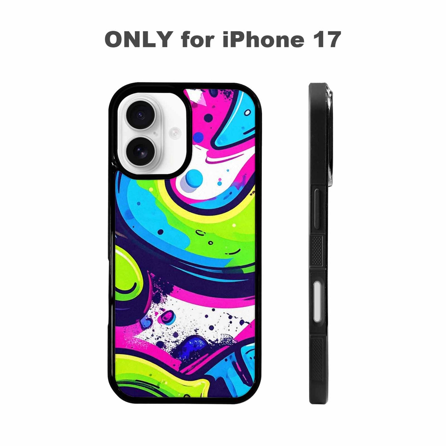 iPhone 17 Case — Acid Wash Cartoon Tie Dye, Original Design Phone Case