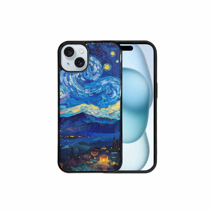 iPhone 15 Plus Case — Starry Night Van Gogh Paint Art, Custom Art Phone Cover