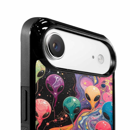 iPhone 17 Air Case — Aliens Marblealiens Pattern Xni Alien Scifi, Custom Printed Phone Case