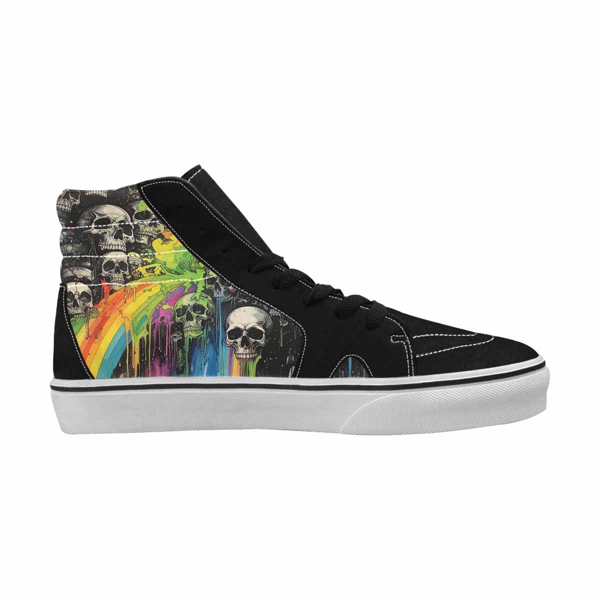 MEN'S Rainbow From Skull S High Top Canvas Dreamcore Shoes