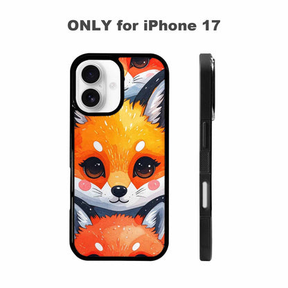iPhone 17 Case — Watercolor Kawaii Fox Watercolor Abstract, Custom Art Phone Cover