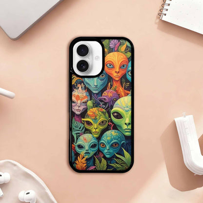 iPhone 17 Case — Aliens Pattern Hundreds Of Alien Scifi, Custom Made Phone Cover