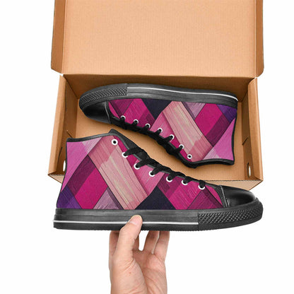 MEN'S Genderfluid Flag Color High Top Canvas Cottagecore Custom Sneakers