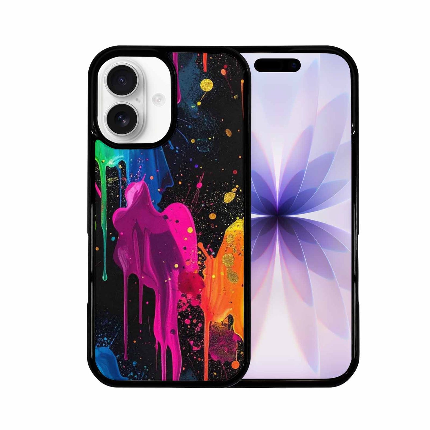 iPhone 17 Case — Small Paint Splatter Pattern, Original Art, Custom Made Phone Cover