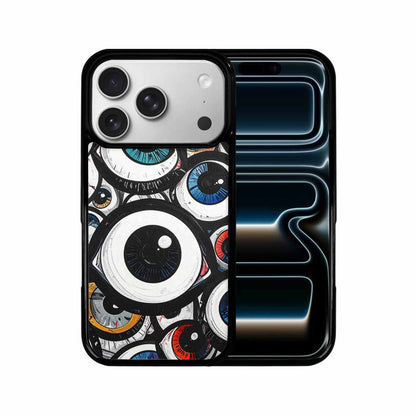 iPhone 17 Pro Case — Googly Cartoon Eyeballs Cartoon Cute, Custom Designed Case Cover