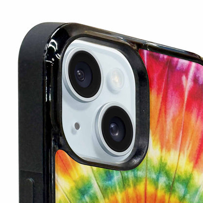 iPhone 15 Plus Case — Rainbow Spiral Tie Dye Custom, Custom Art Phone Cover
