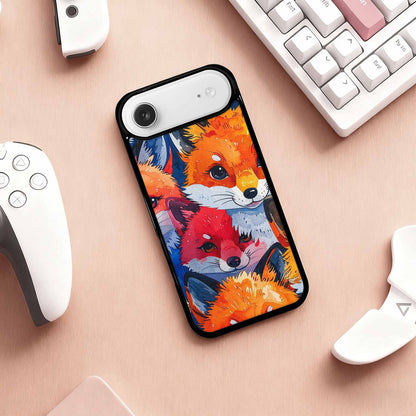 iPhone 17 Air Case — Watercolor Kawaii Fox Faces Watercolor Abstract, Custom Made Phone Cover