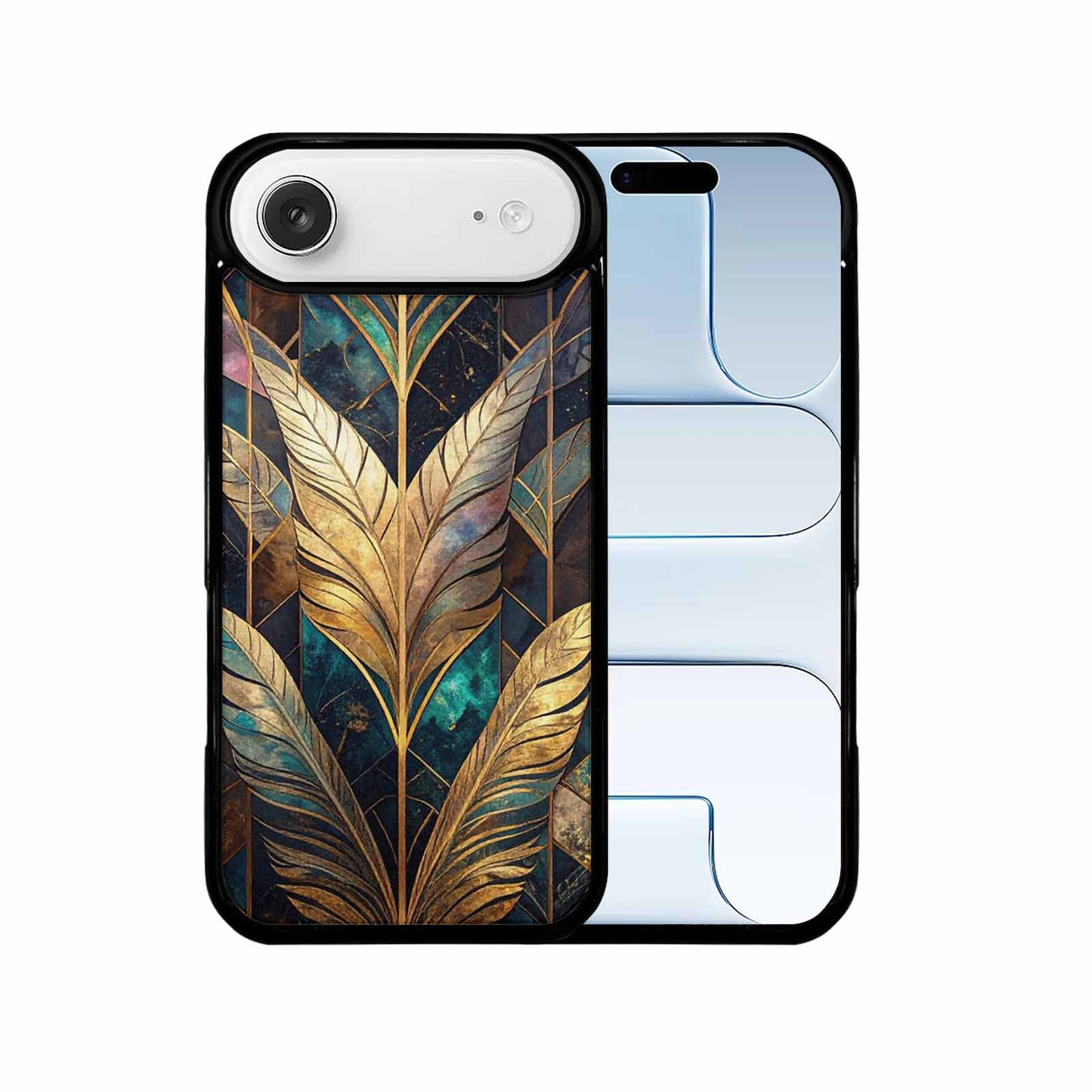iPhone 17 Air Case — Iridescent Animal Print Feather Animal Print, Custom Designed Case Cover