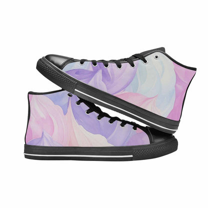 WOMEN'S Tie Dye - High Top Canvas Neon Fantasy Custom Sneakers