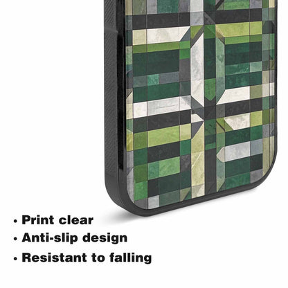 iPhone 15 Plus Case — Aromantic Flag Color Theme Small Rainbow, Custom Made Phone Cover