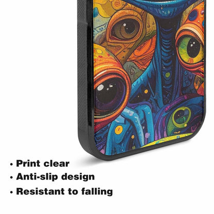 iPhone 15 Case — Cartoon Alien Characters, Personalized Phone Case