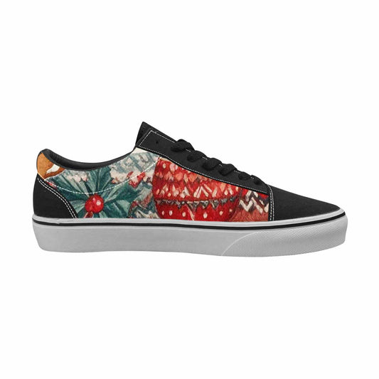 WOMEN'S Christmas Holly Snowflake Canvas Lace-Up Grunge Custom Sneakers