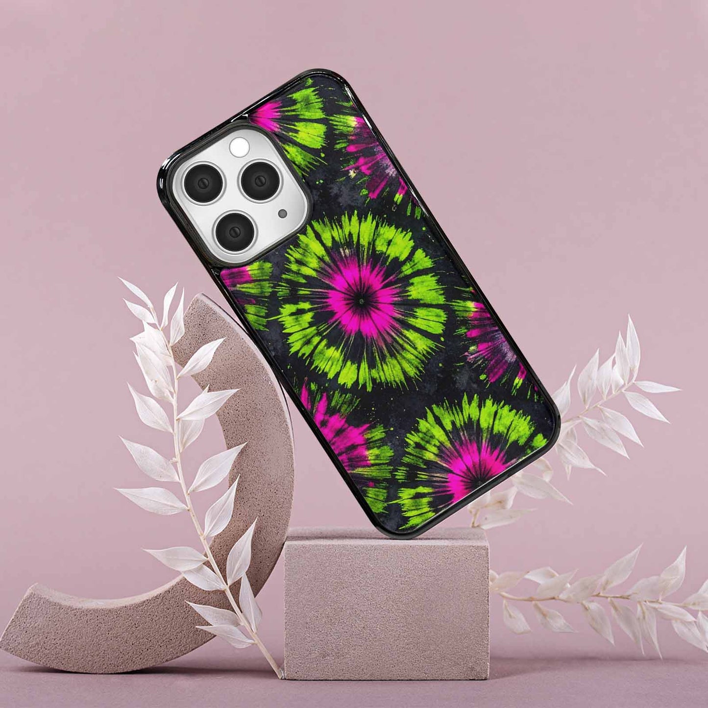 iPhone 15 Pro Max Case — Acid Wash Tie Dye Neon Custom, Custom Phone Case