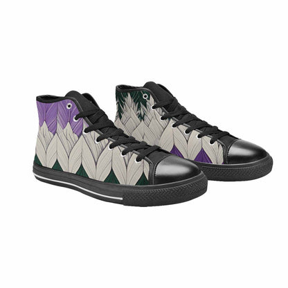MEN'S Genderqueer Flag Color High Top Canvas Surreal Sneakers