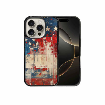 iPhone 16 Pro Case — Patriotic Stars And Stripes American Stars, Custom Print Case Cover