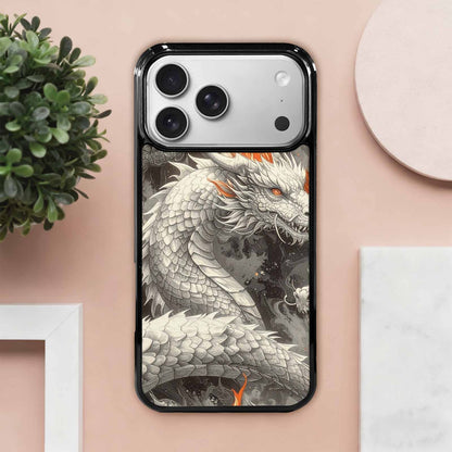 iPhone 17 Pro Max Case — Retro Dragons Flame Retro Vintage, Custom Art Phone Cover