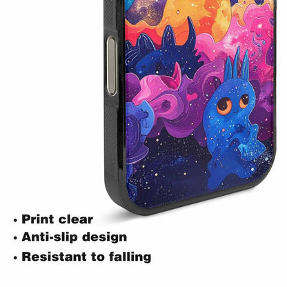 iPhone 16 Pro Case — Cosmic Creature And Object Mashup Pattern, Custom Made Phone Cover