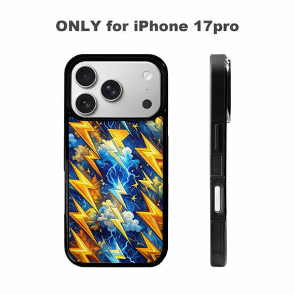 iPhone 17 Pro Case — Small Lightning Bolt Randomly Varying Original, Customized Protective Case