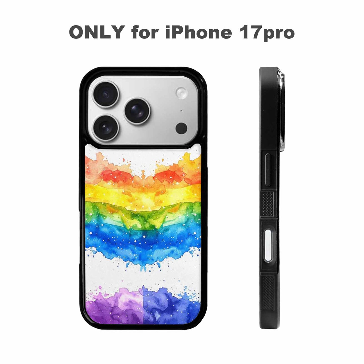 iPhone 17 Pro Case — Watercolor Splash Abstract Pattern Seamless Watercolor, Custom Made Phone Cover