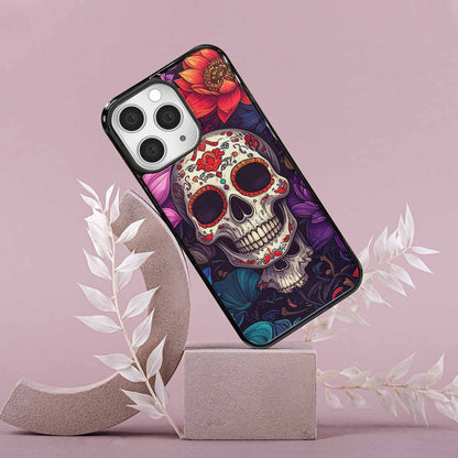 iPhone 15 Pro Max Case — Lotus Skulls, Custom Phone Case