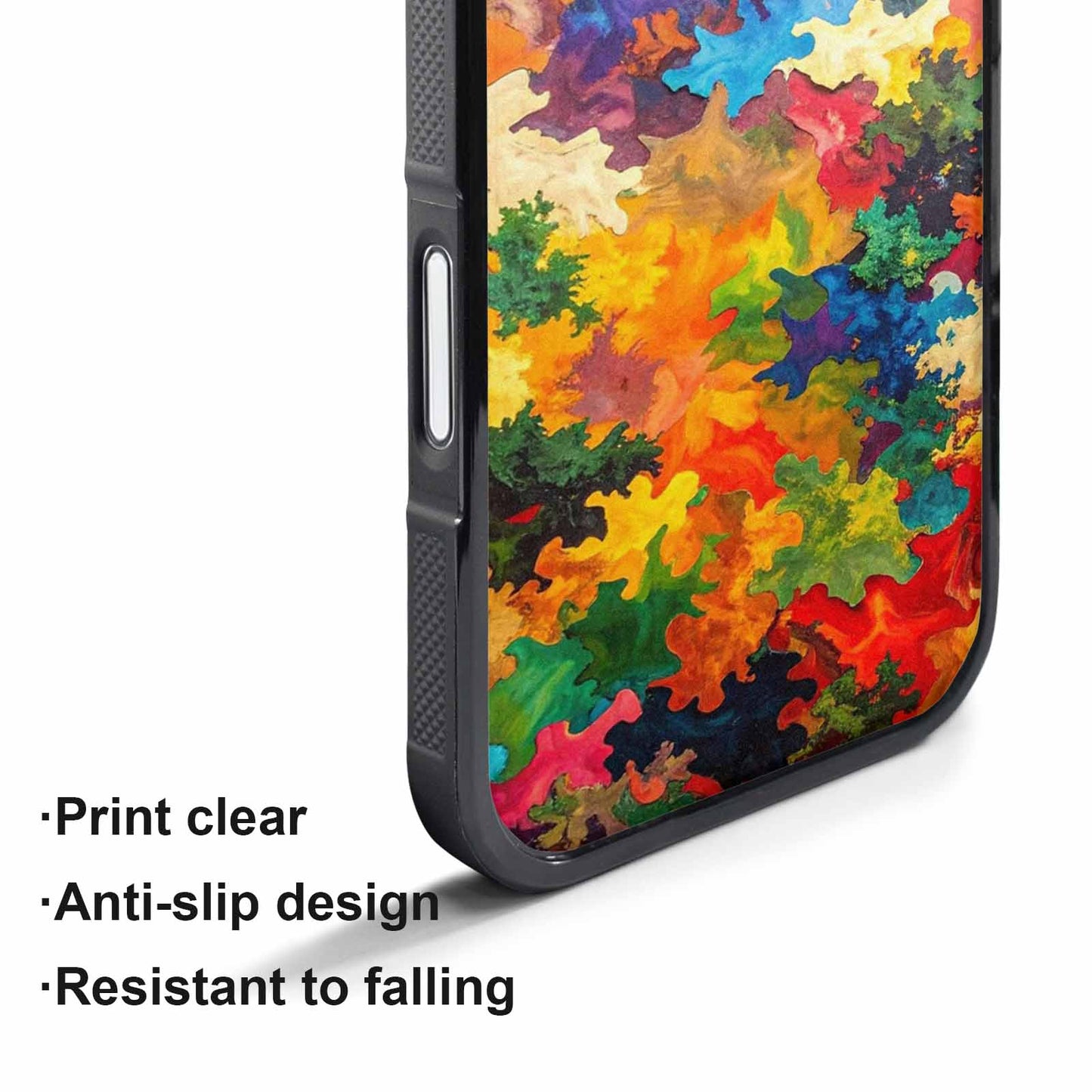 iPhone 17 Pro Max Case — Camo Patches Full Color Camo, Custom Printed Phone Case