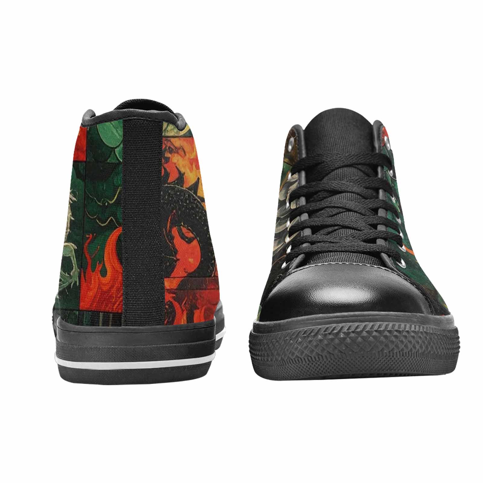 MEN'S Dragon Scale Fantasy High Top Canvas Dreamcore Custom Shoes
