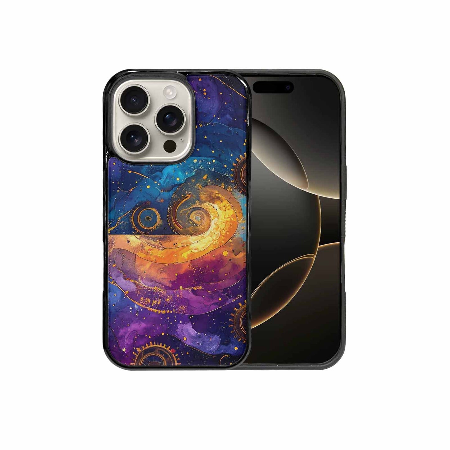 iPhone 16 Pro Case — Steampunk Galaxy, Custom Art Phone Cover