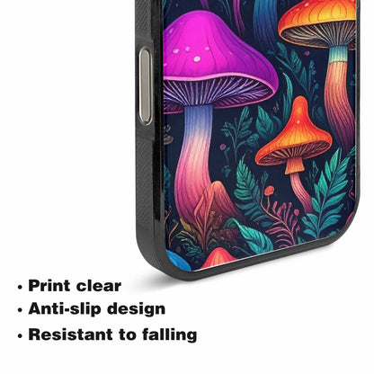 iPhone 15 Pro Max Case — Psychedelic Mushroom Custom Personalized Phone Cover, Custom Art Phone Cover
