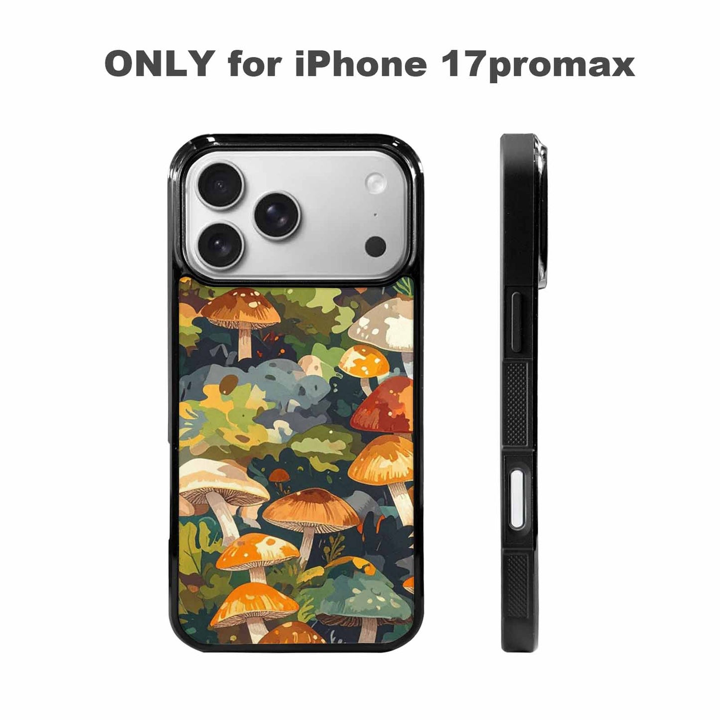 iPhone 17 Pro Max Case — Mushrooms Camomushrooms Patter Kto Camo, Personalized Phone Case