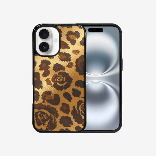 iPhone 16 Case — Classic Leopard Print Warm Golden Tan, Original Design Phone Case