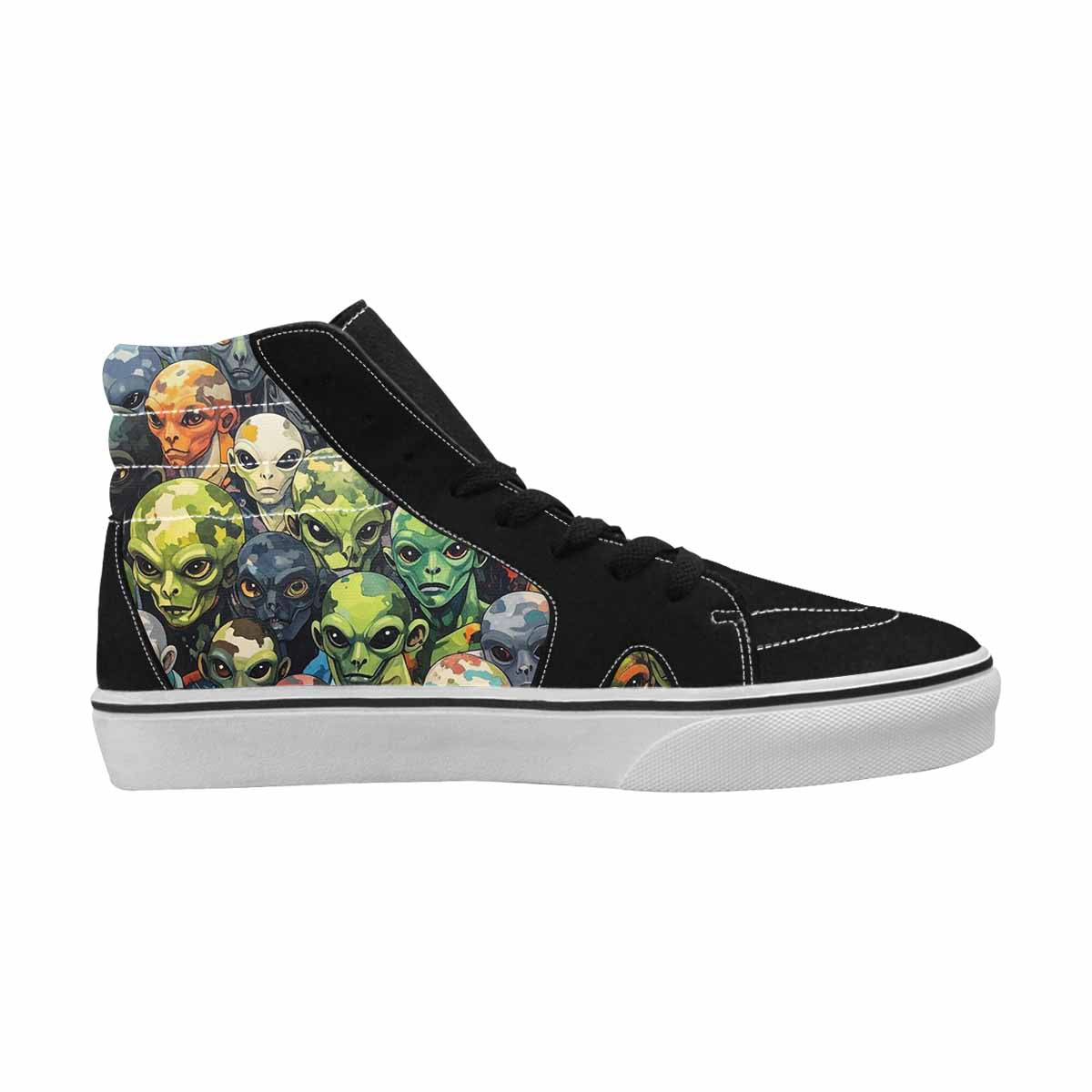 MEN'S Aliens × Camo Aliens High Top Canvas Aesthetic Shoes