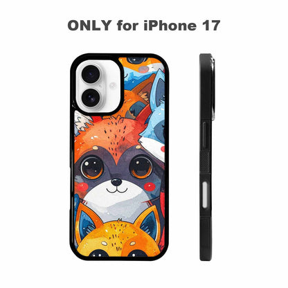 iPhone 17 Case — Watercolor Kawaii Fox Watercolor Abstract, Custom Designed Case Cover