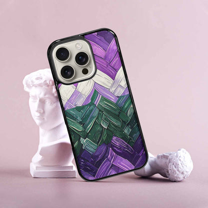 iPhone 16 Pro Case — Genderqueer Flag Color Theme Small Rainbow, Customized Protective Case