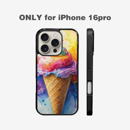 iPhone 16 Pro Case — Melting Icecream Collage, Original Design Phone Case