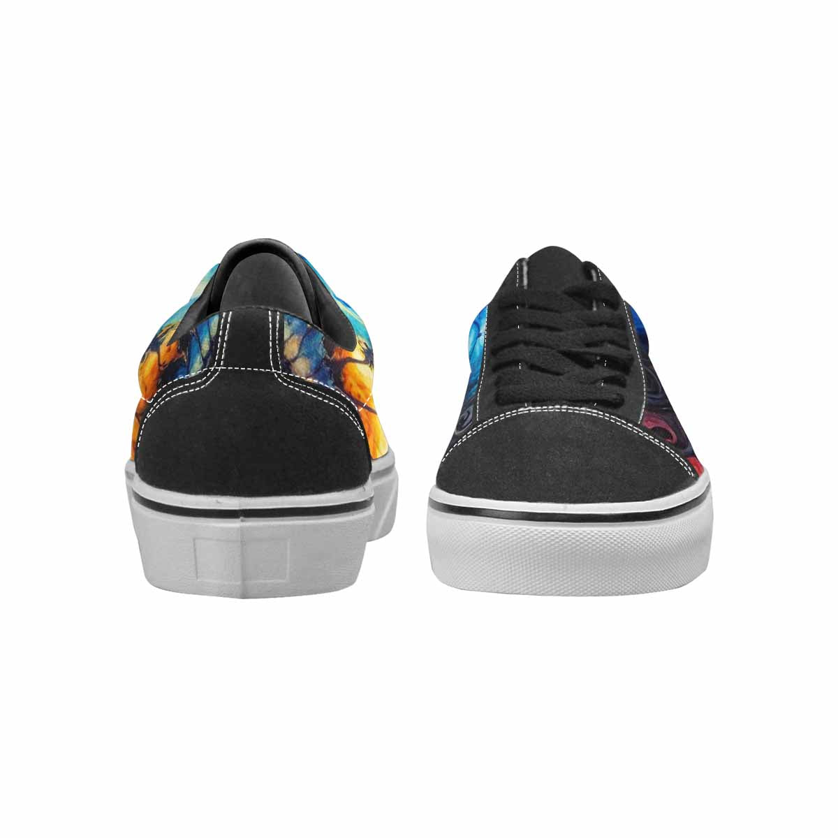 WOMEN'S Tie Lace-Up Canvas Neon Fantasy Shoes