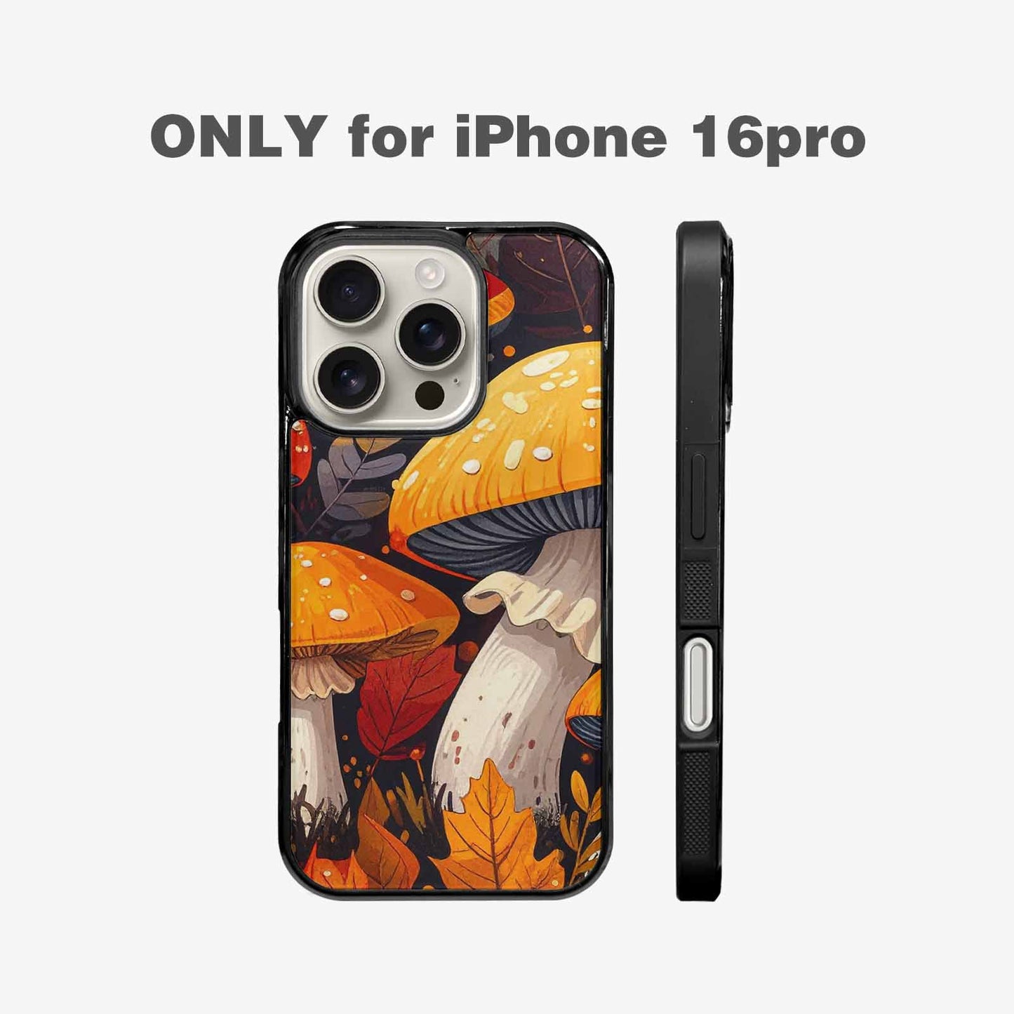 iPhone 16 Pro Case — Bold Autumn Mushroom Bold Autumn Mushroom, Personalized Phone Case