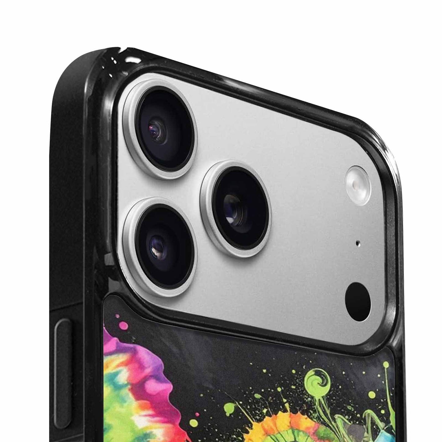 iPhone 17 Pro Max Case — Black &amp; Green Ink Tie Dye, Original Design Phone Case