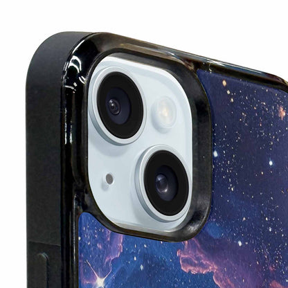iPhone 15 Plus Case — Nebula Texture With Dense Star Cluster, Custom Made Phone Cover