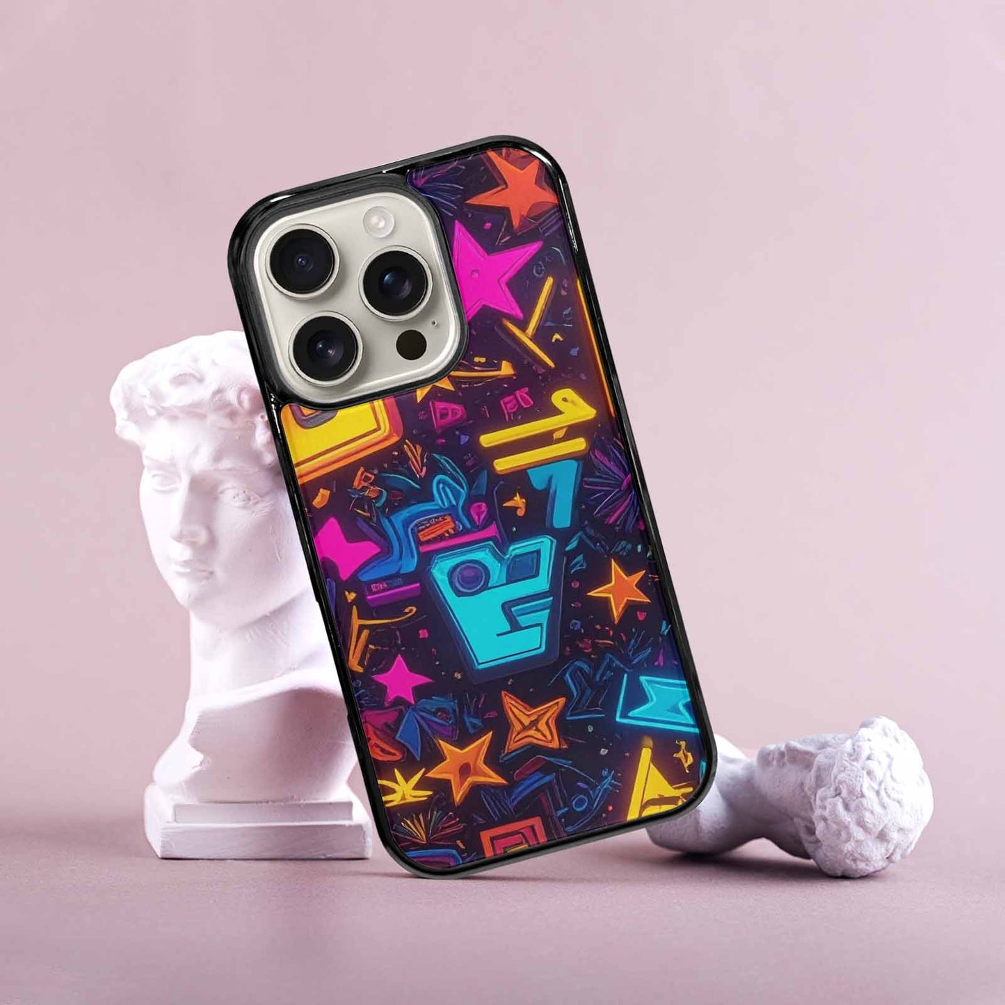 iPhone 16 Pro Case — 80s Retro Motif 80s Retro Motifs, Personalized Phone Case