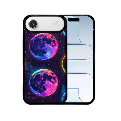 iPhone 17 Air Case — Neon Winter Moon Seamless Cartoon Cute, Customized Protective Case