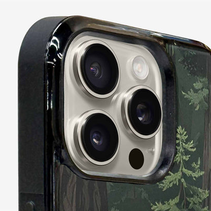 iPhone 15 Pro Max Case — Seamless Pattern Ancient Redwood Forest Giant, Customized Protective Case