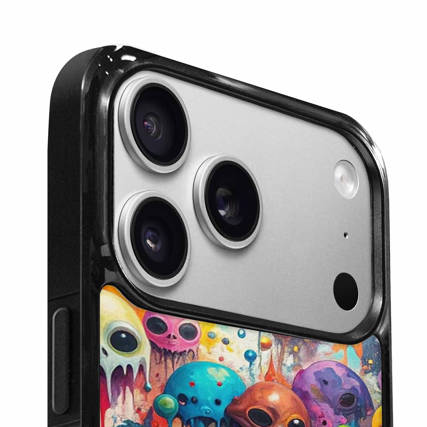 iPhone 17 Pro Case — Aliens Camomelting Aliens Patt Alien Scifi, Unique Phone Case Design